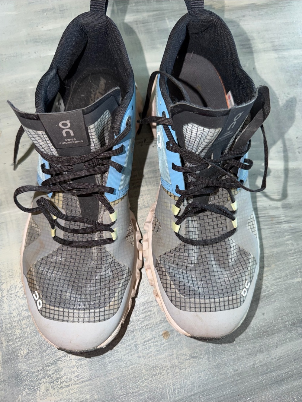 On Cloud Women's Running Shoes Gray Blue Size 9.5 Swiss EU41